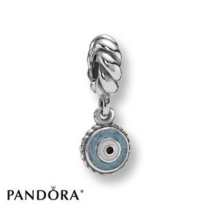 Blue eye pandora charm